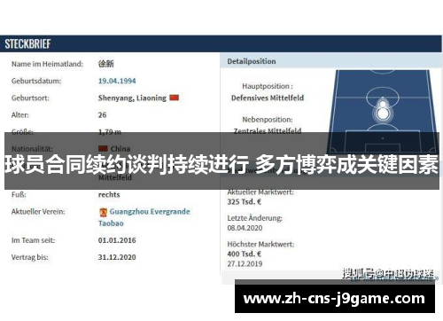 球员合同续约谈判持续进行 多方博弈成关键因素